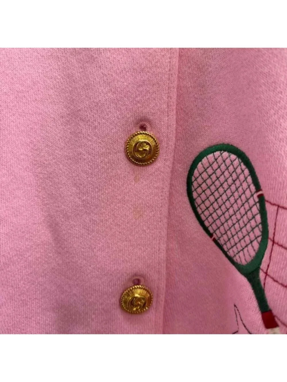 Gucci Tennis Embroidery Hoodie Sweatshirt Long Sleeve Lining All Over Pattern
